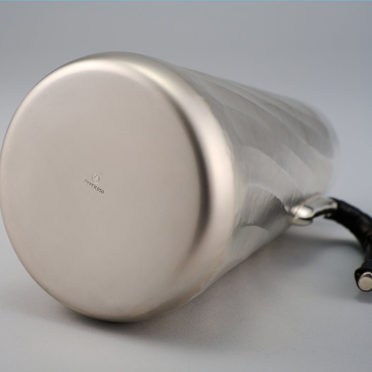 <受注生産品>銀製 コーヒーサーバー 縦筋