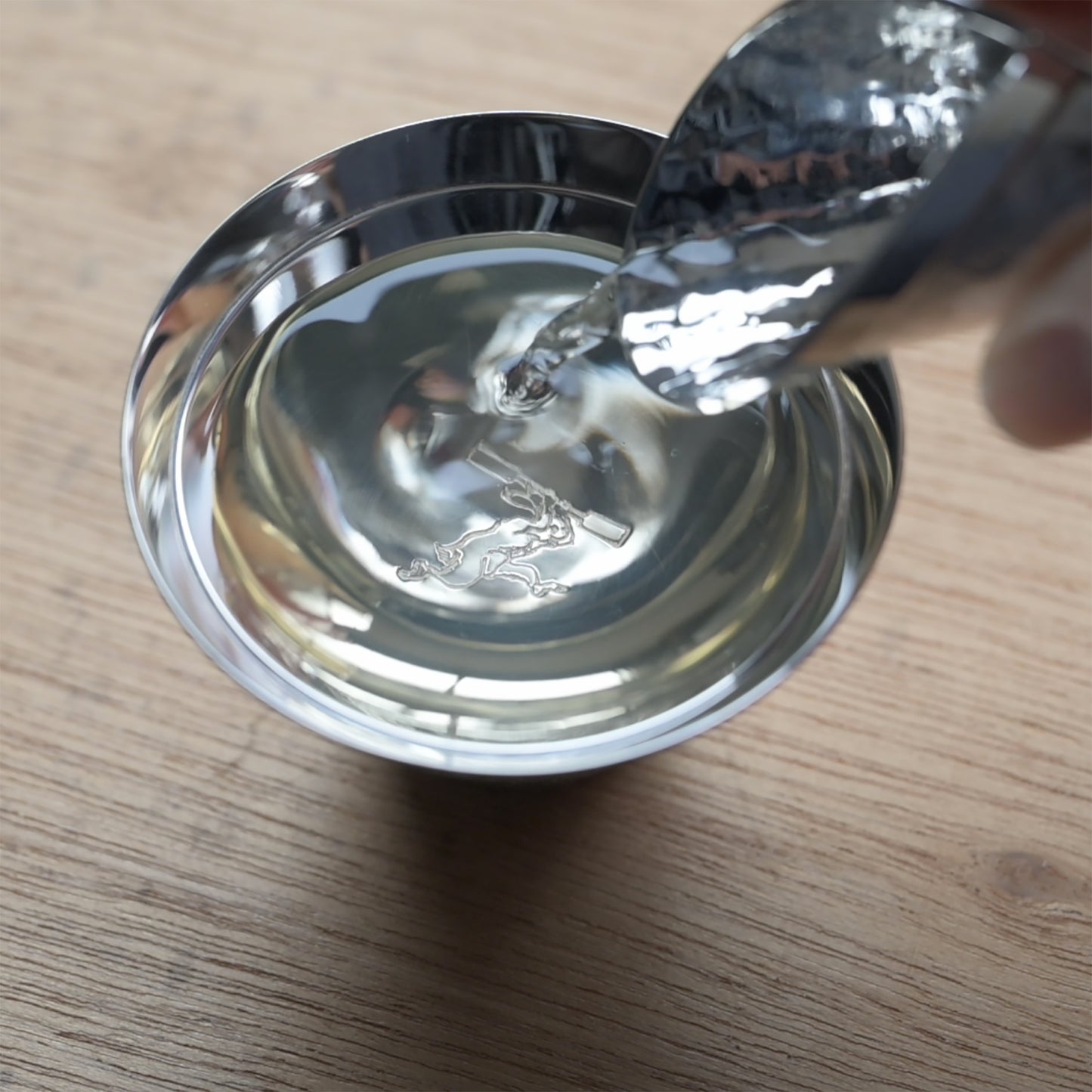 純銀 玉盃 つきみふじ ふじ白