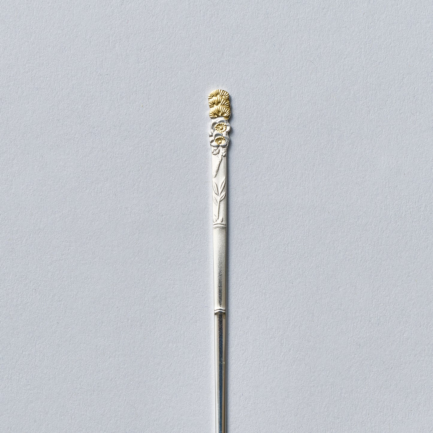 銀製　耳かき　松竹梅