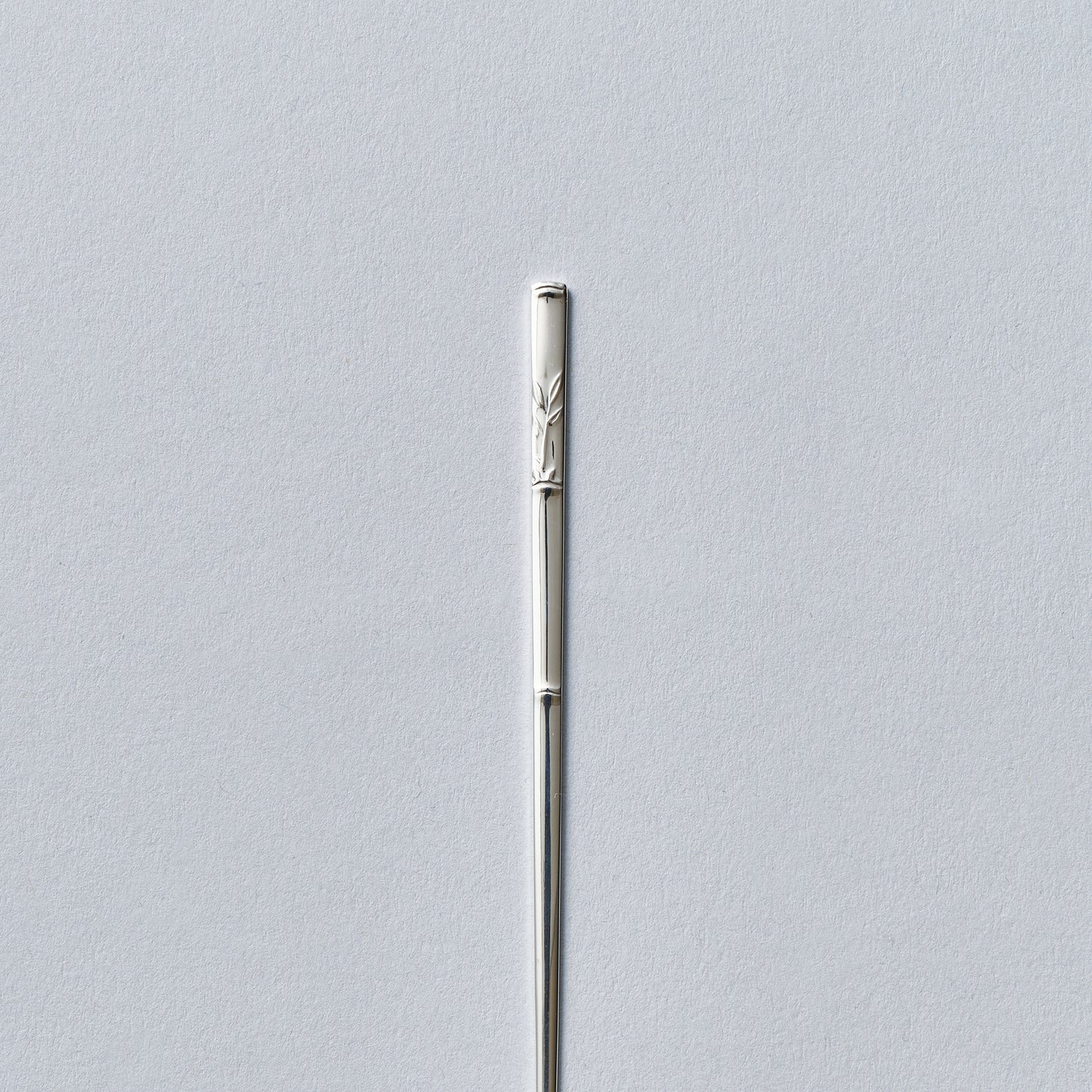 銀製　耳かき　竹