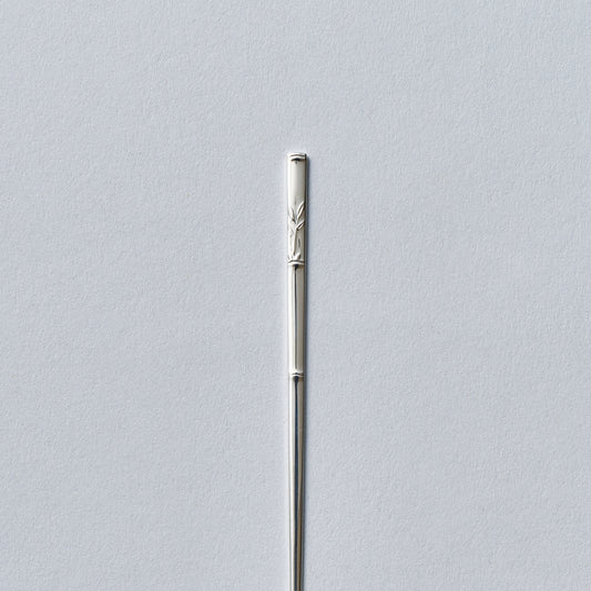 銀製　耳かき　竹