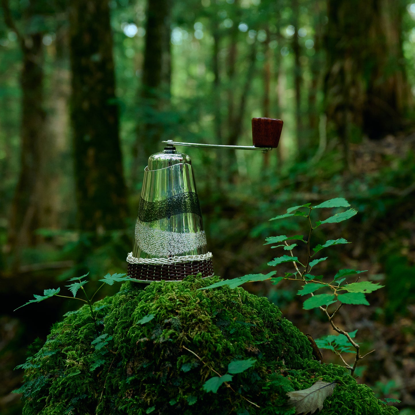 <受注生産品>銀製　コーヒーミル＆カバー