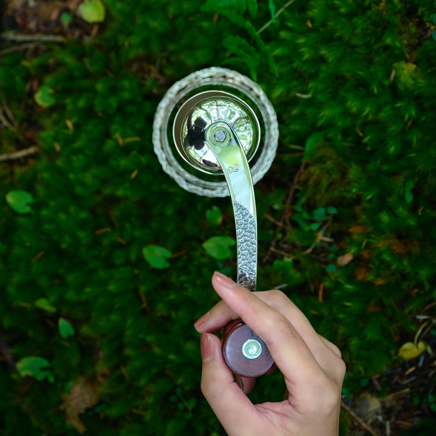 <受注生産品>銀製　コーヒーミル＆カバー