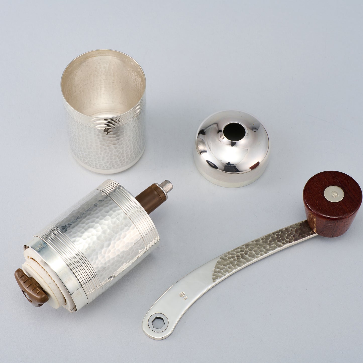 <受注生産品>銀製　コーヒーミル＆カバー