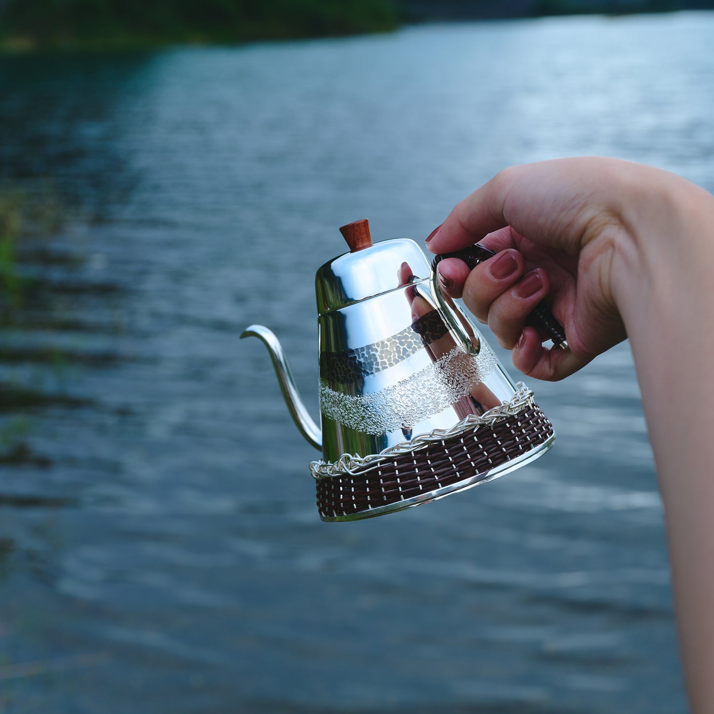 <受注生産品>銀製　コーヒーポット