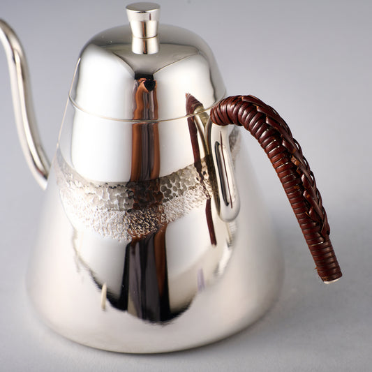 <受注生産品>銀製　コーヒーポット　籐無し