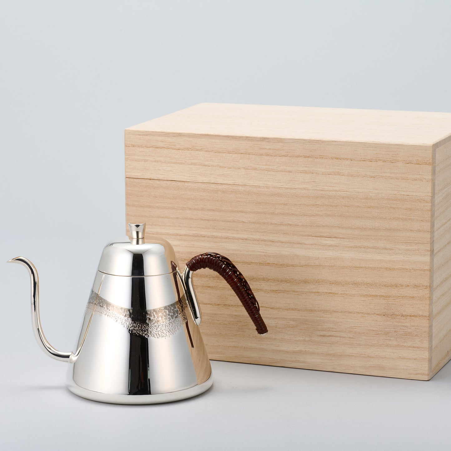 <受注生産品>銀製　コーヒーポット　籐無し