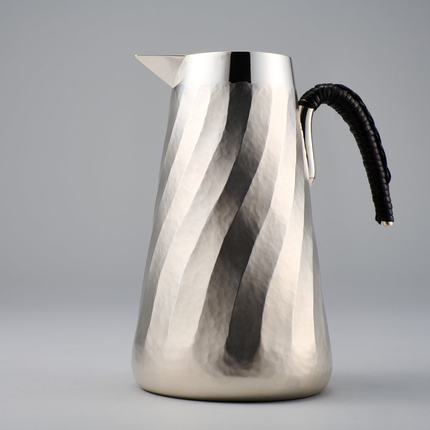 <受注生産品>銀製　コーヒーサーバー　縦筋