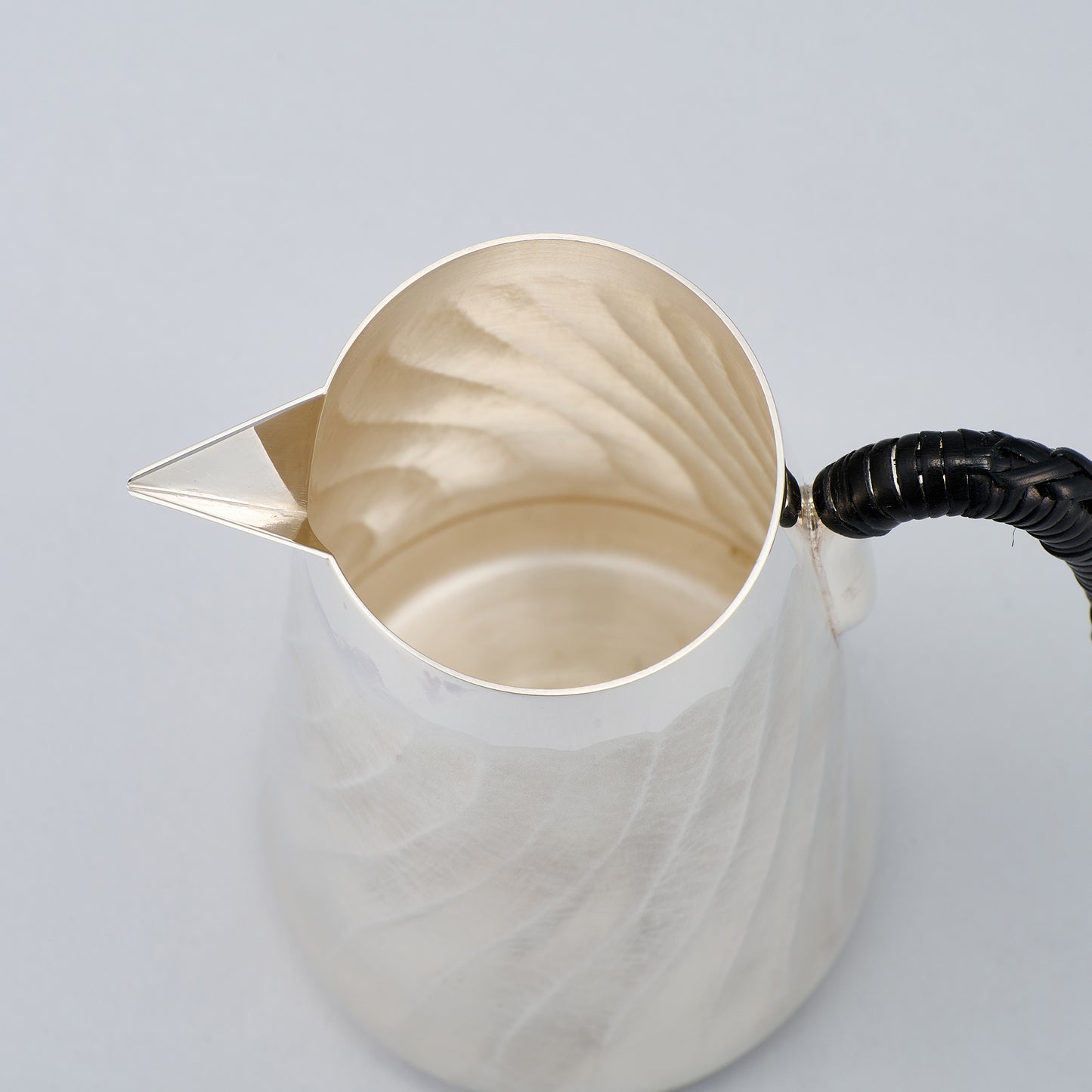 <受注生産品>銀製　コーヒーサーバー　縦筋