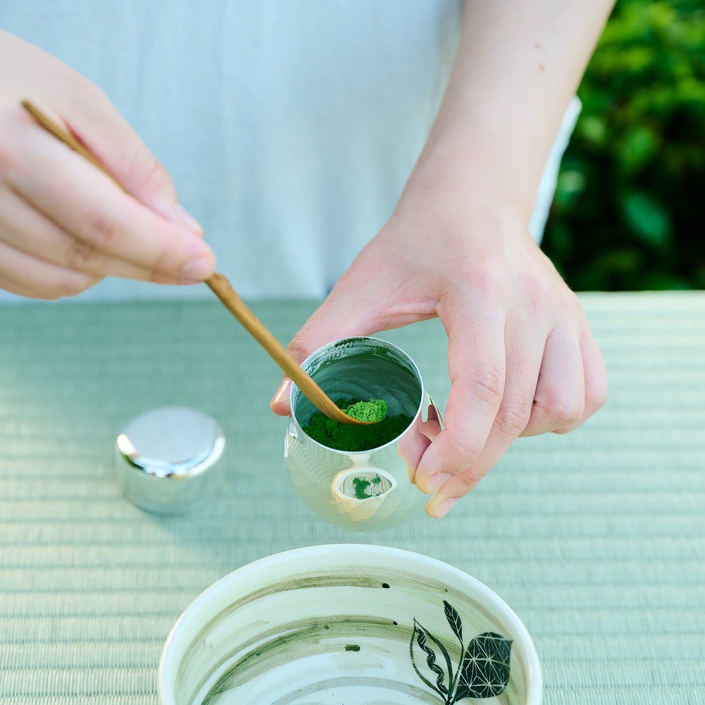 <受注生産品>銀製　抹茶ミルA