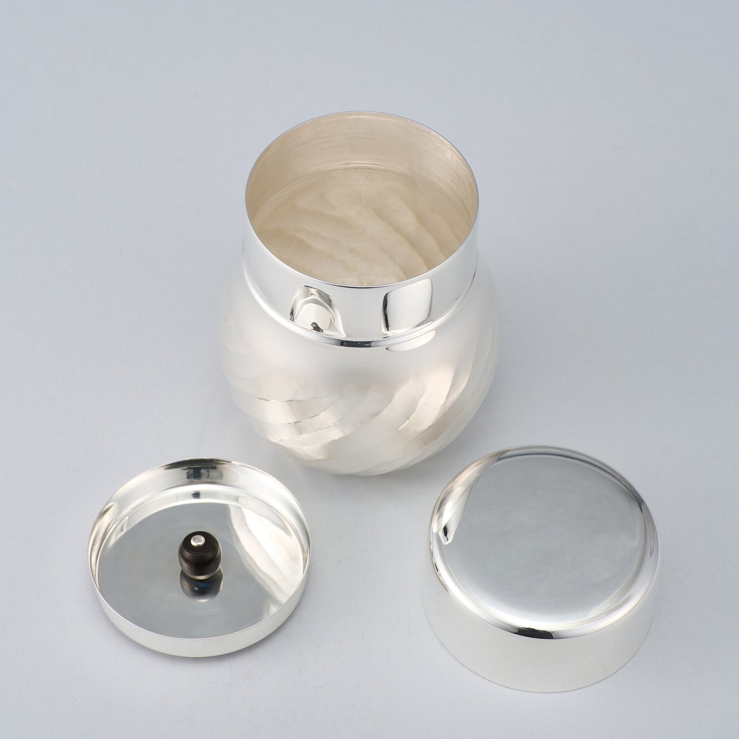<受注生産品>銀製　茶筒A