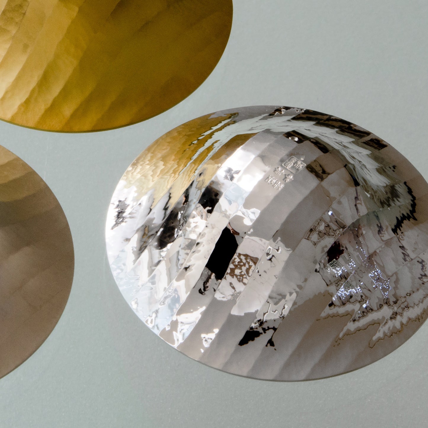 純銀　玉盃　ながれ　A