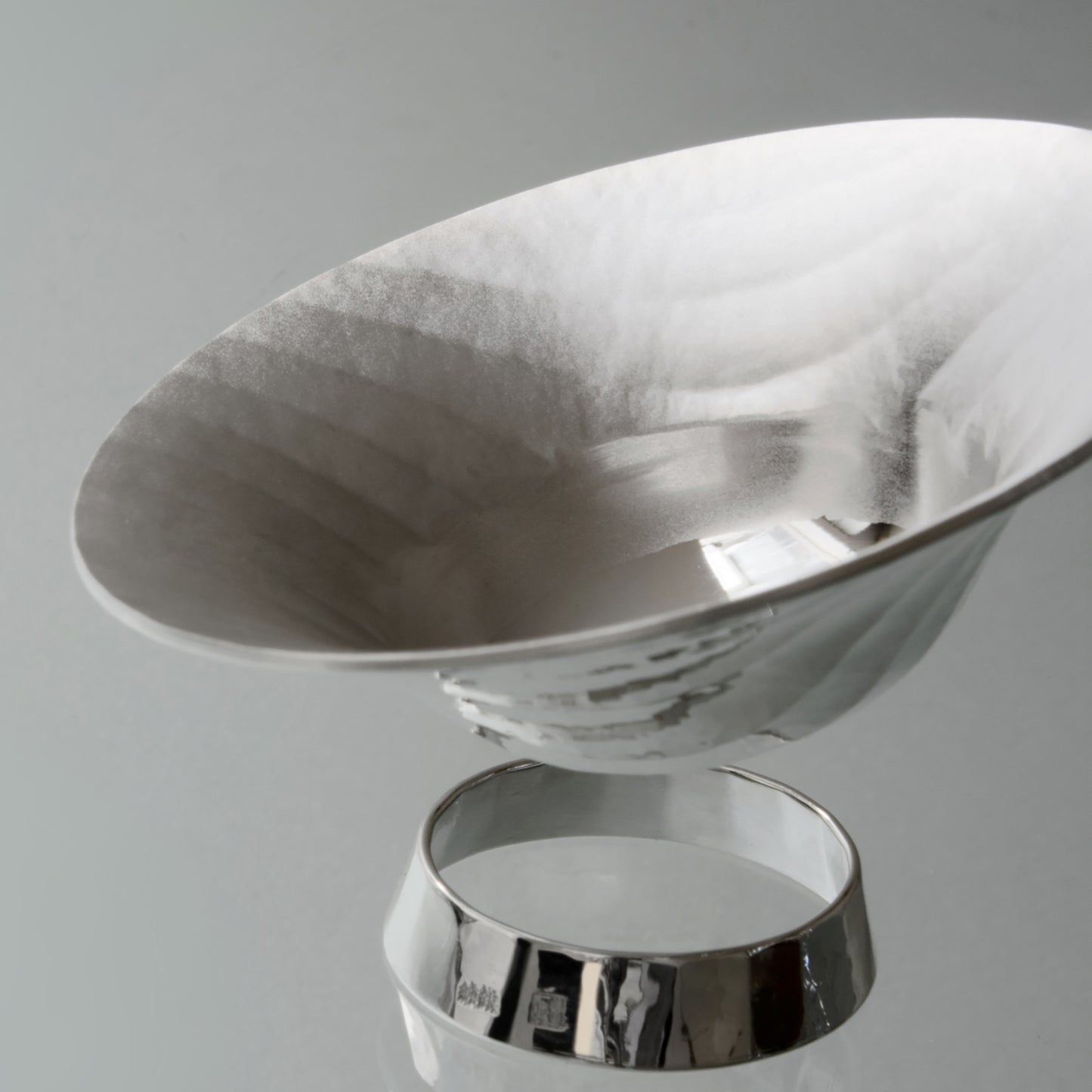 純銀　玉盃　ながれ　B