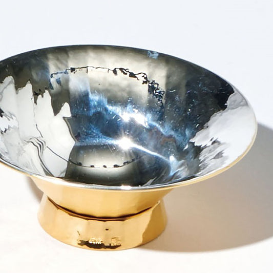 純銀　玉盃　ながれ　D