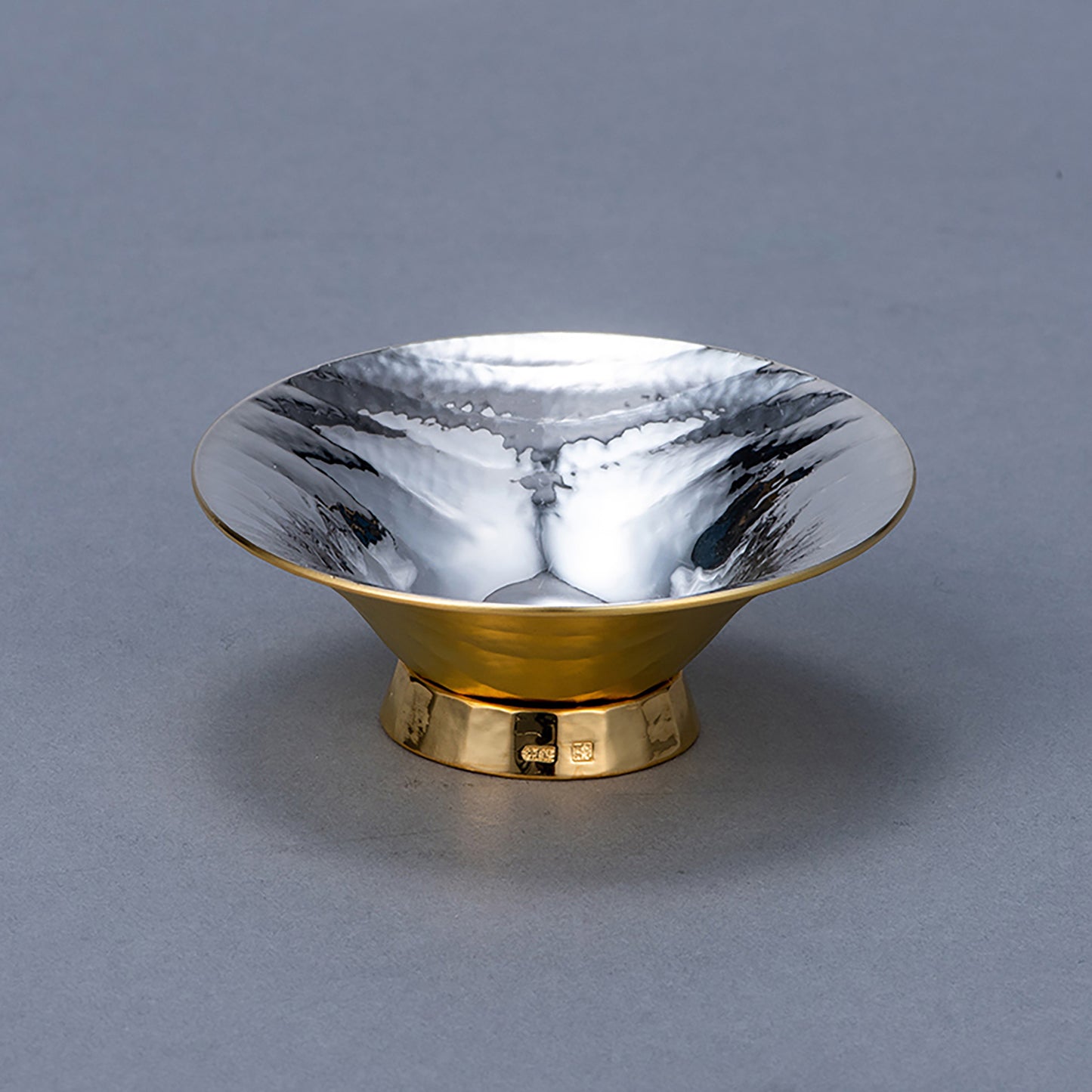 純銀　玉盃　ながれ　D