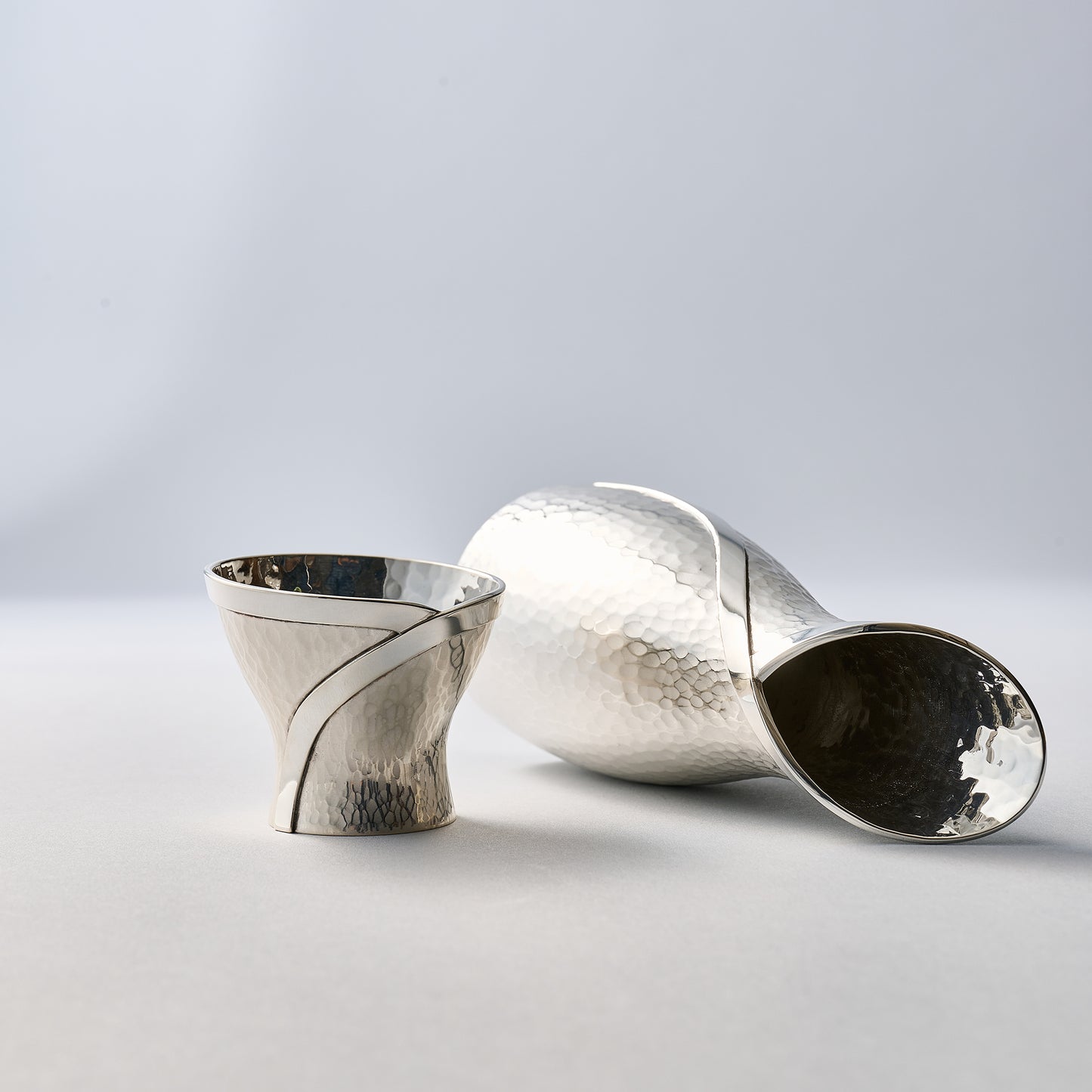 純銀　玉盃　しんじゅのころも　ツヤ無し