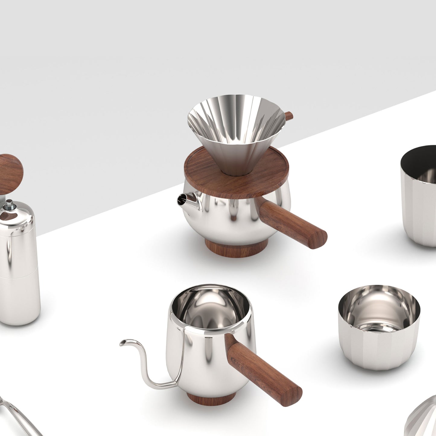 <受注生産品>コーヒーミル　光沢無地